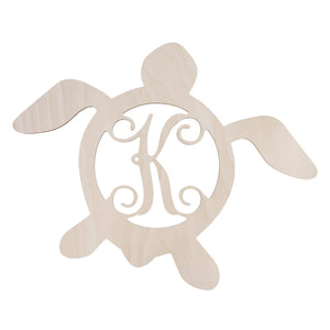 Turtle Wood Monogram