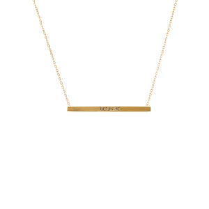 Be Brave Bar Necklace