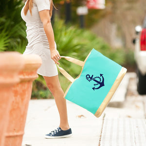 Anchor Mint Cabana Tote