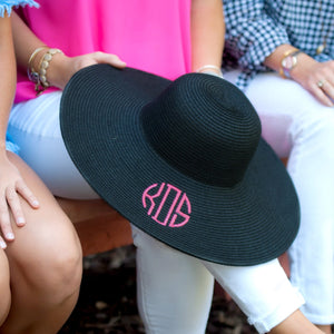 Black Adult Floppy Hat