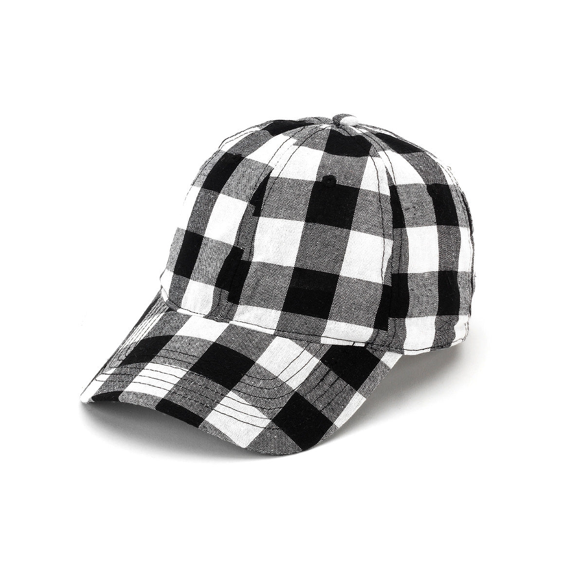 Black Buffalo Check Cap