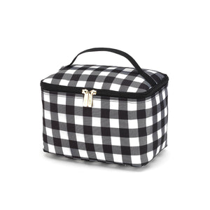 Black Buffalo Check Cosmetic Bag