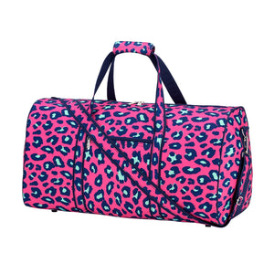 Hot Pink Leopard Duffel Bag