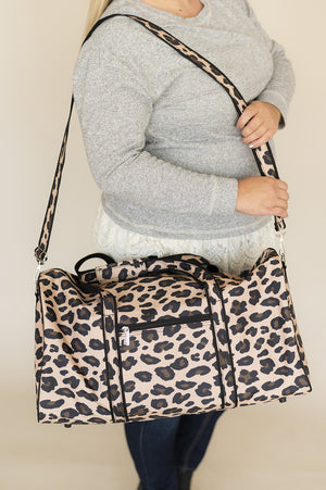 Wild Side Leopard Duffel Bag