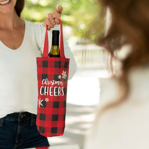 Christmas Cheers Wine Bag