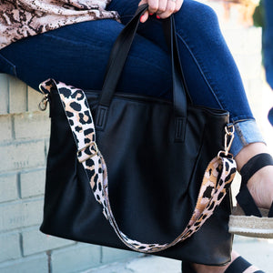 Rose Gold Leopard Crossbody Strap