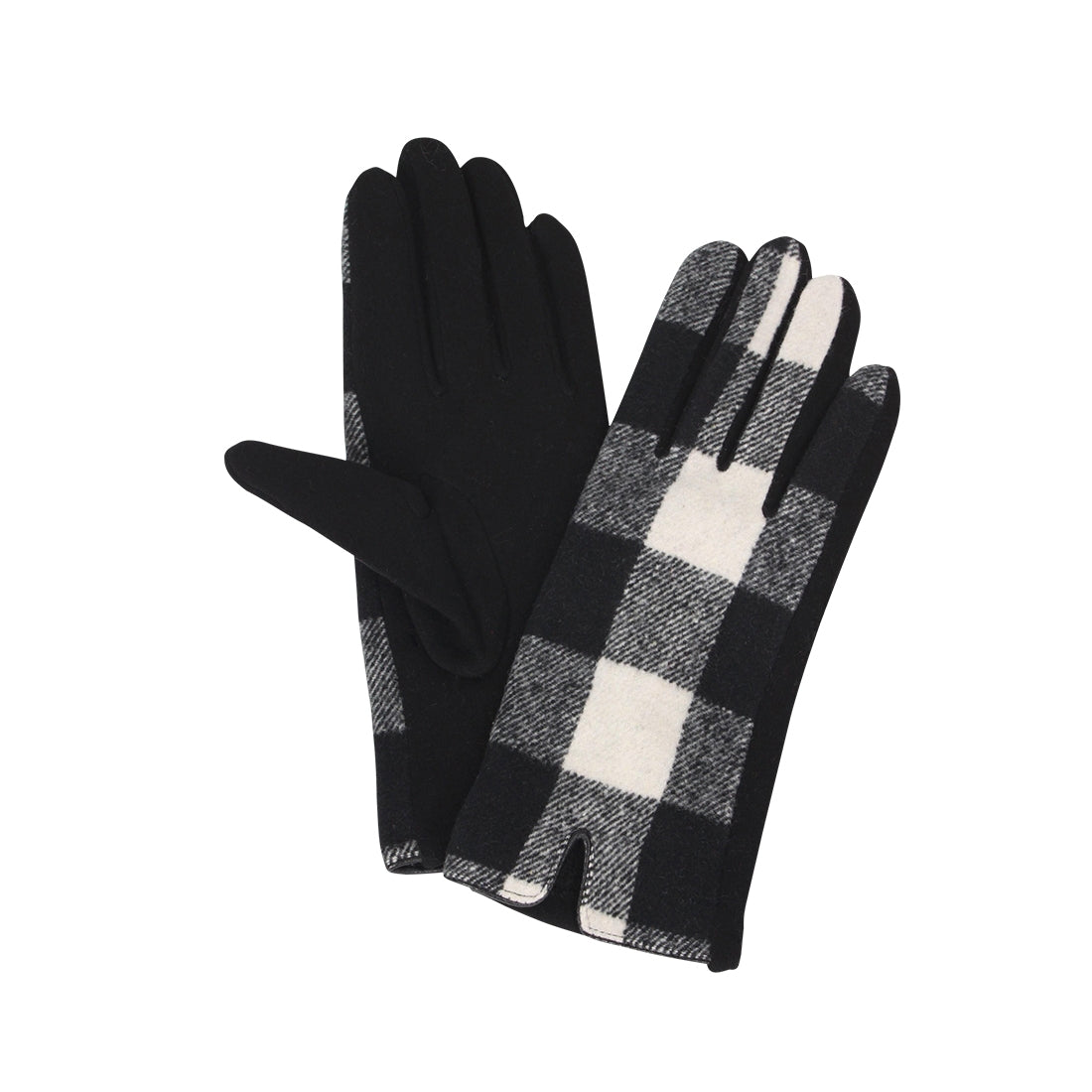 Black Buffalo Check Gloves