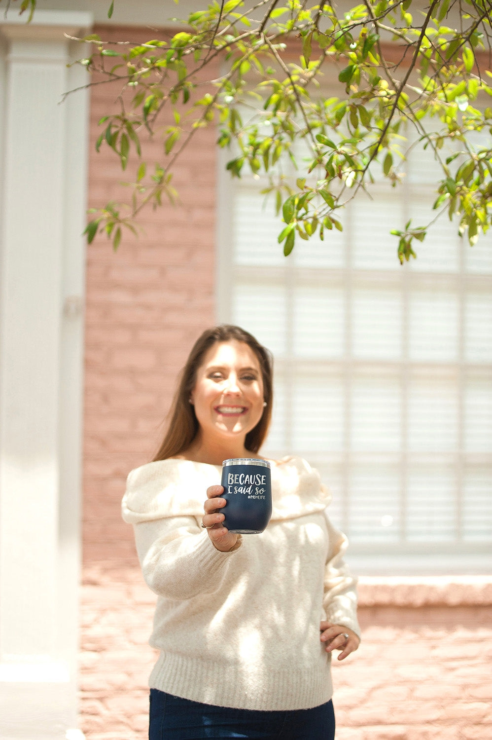 Because I Said So Navy 12oz Insulated Tumbler