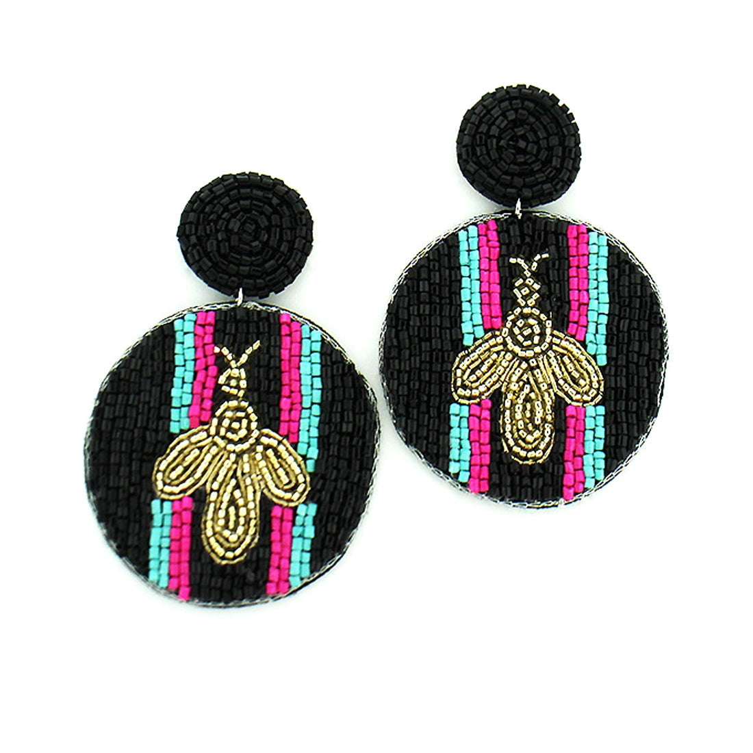 Black BEE-Utiful Earrings