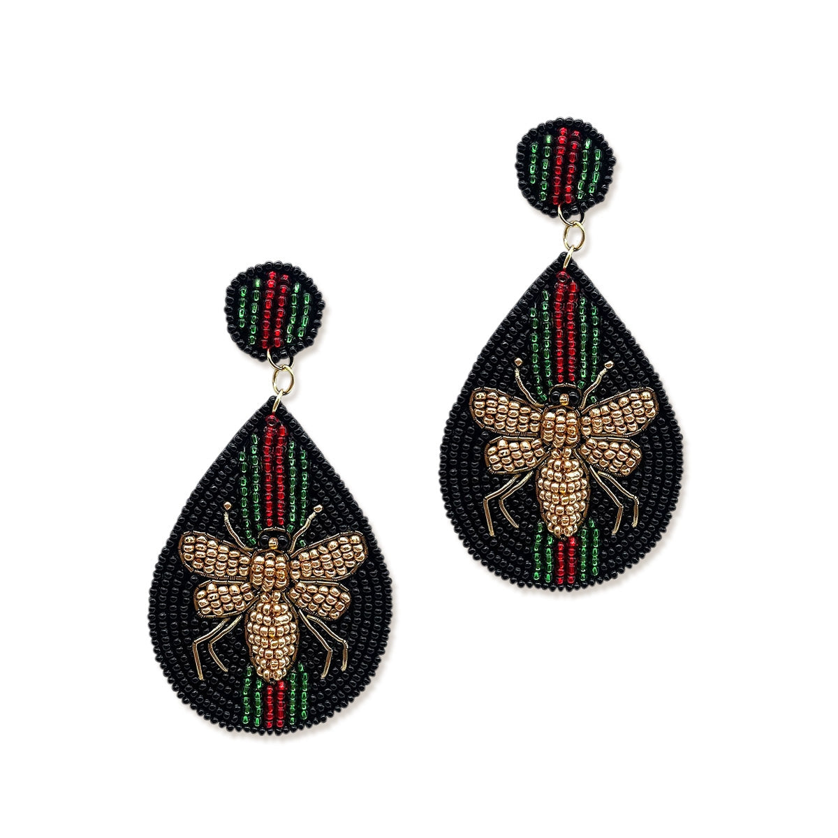 Black Bee Earrings