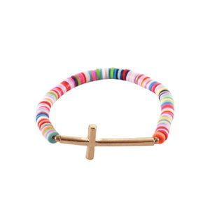 Colorful Cross Bracelet