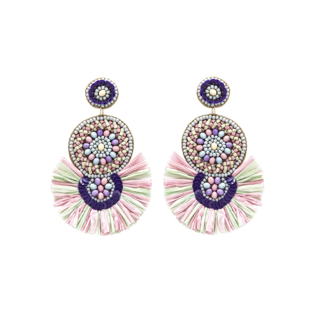 Beaded Fringe Earrings