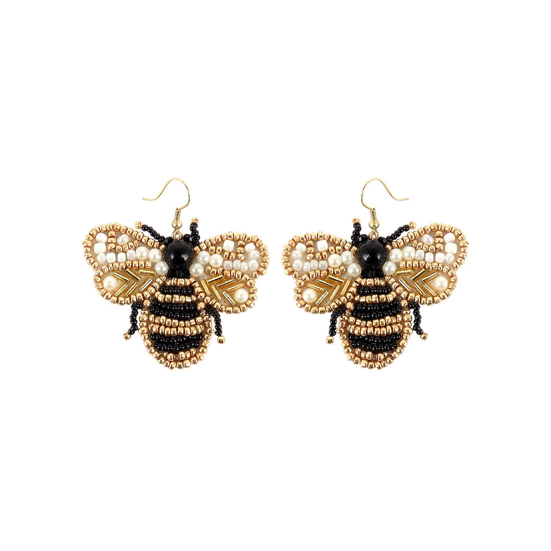 Bee Beaded Earrings