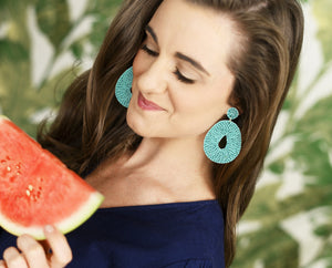 Aqua Caroline Earrings