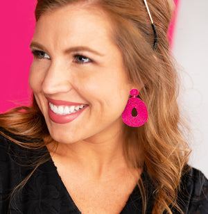 Hot Pink Caroline Earrings