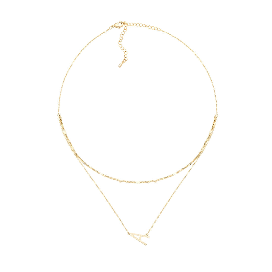 A Gold Double Chain Necklace