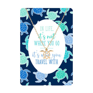 It's Not Where You Go Keepsake Necklace Card